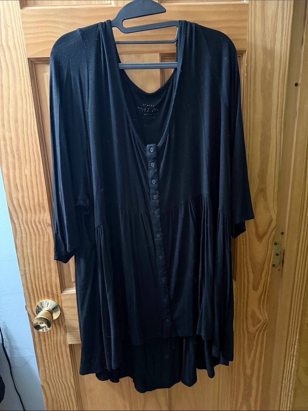 Torrid Black Button-Front Women's Tunic Top